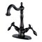 Kingston Brass Tudor 2-Handle Bathroom Faucet W/Brass Pop-Up & Cover Plate, Bronze KS1435TAL - alternate 1